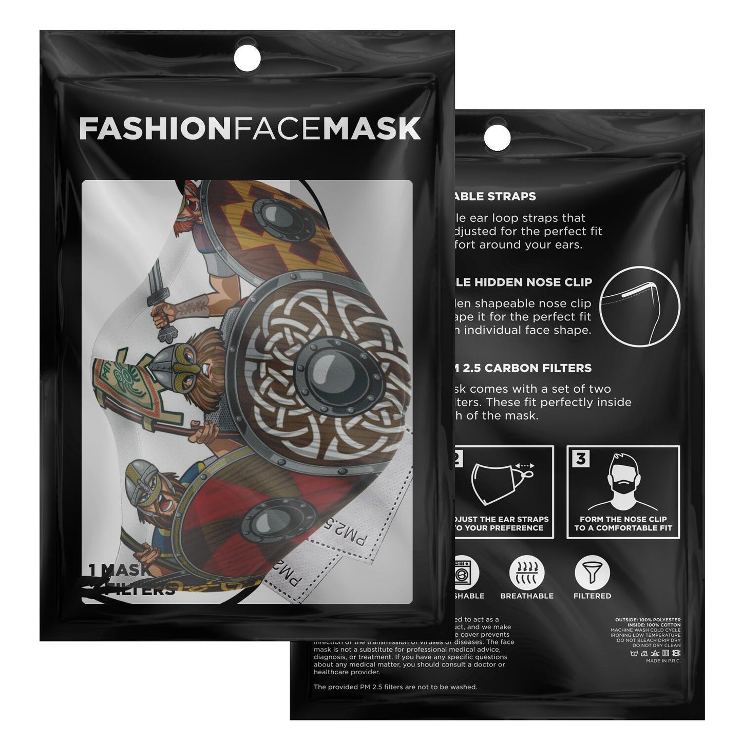 Shield Wall Viking Face Mask Cover