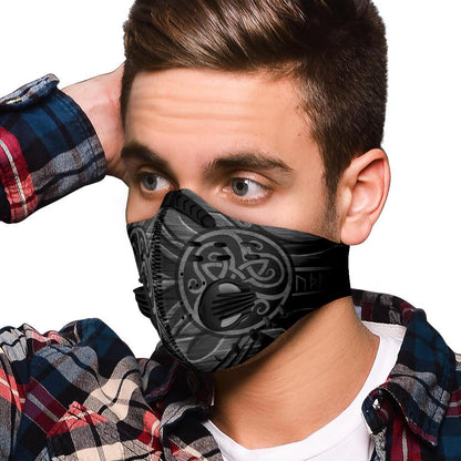 Silver Premium Viking Face Mask Cover
