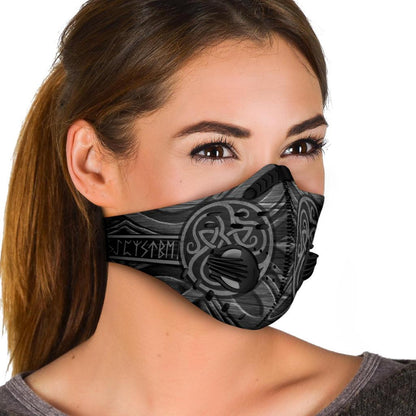 Silver Premium Viking Face Mask Cover