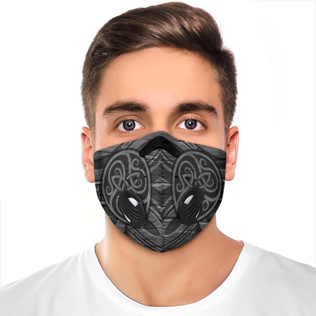 Silver Premium Viking Face Mask Cover