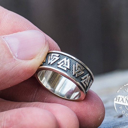 Simple Valknut Ring - VikingsBrand
