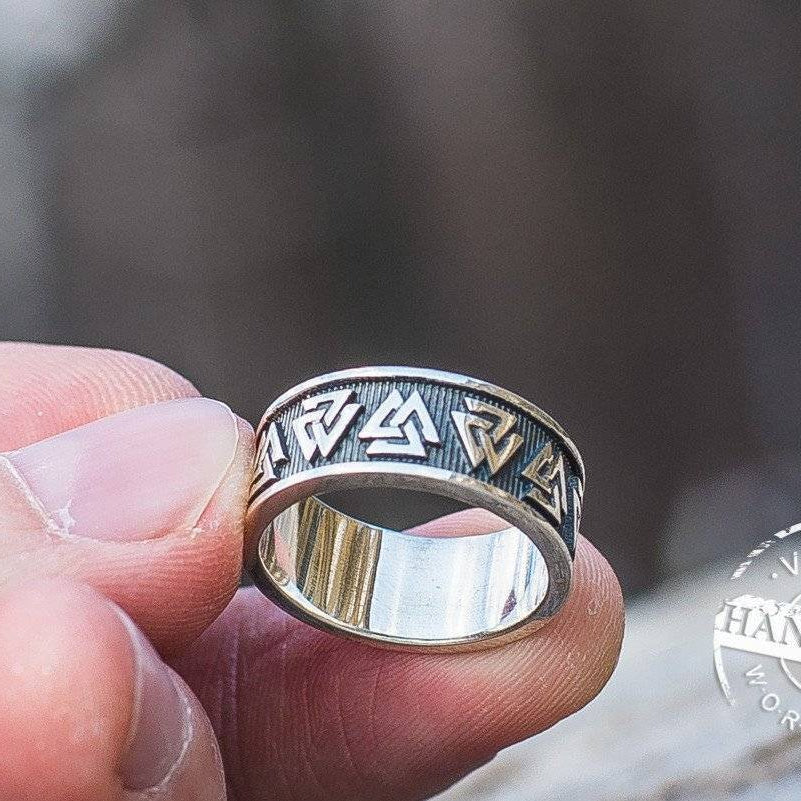 Simple Valknut Ring - VikingsBrand