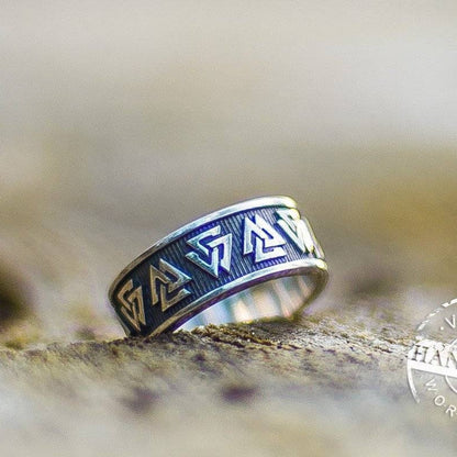 Simple Valknut Ring - VikingsBrand