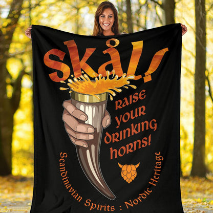 Skal Fleece Blanket - Viking Home Accessories - VikingsBrand