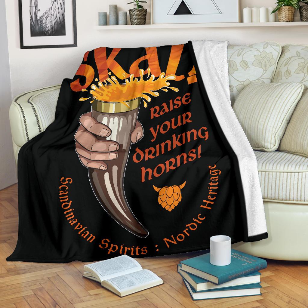Skal Fleece Blanket - Viking Home Accessories - VikingsBrand