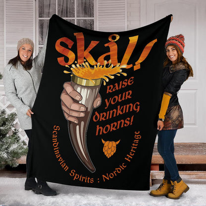 Skal Fleece Blanket - Viking Home Accessories - VikingsBrand