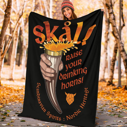 Skal Fleece Blanket - Viking Home Accessories - VikingsBrand