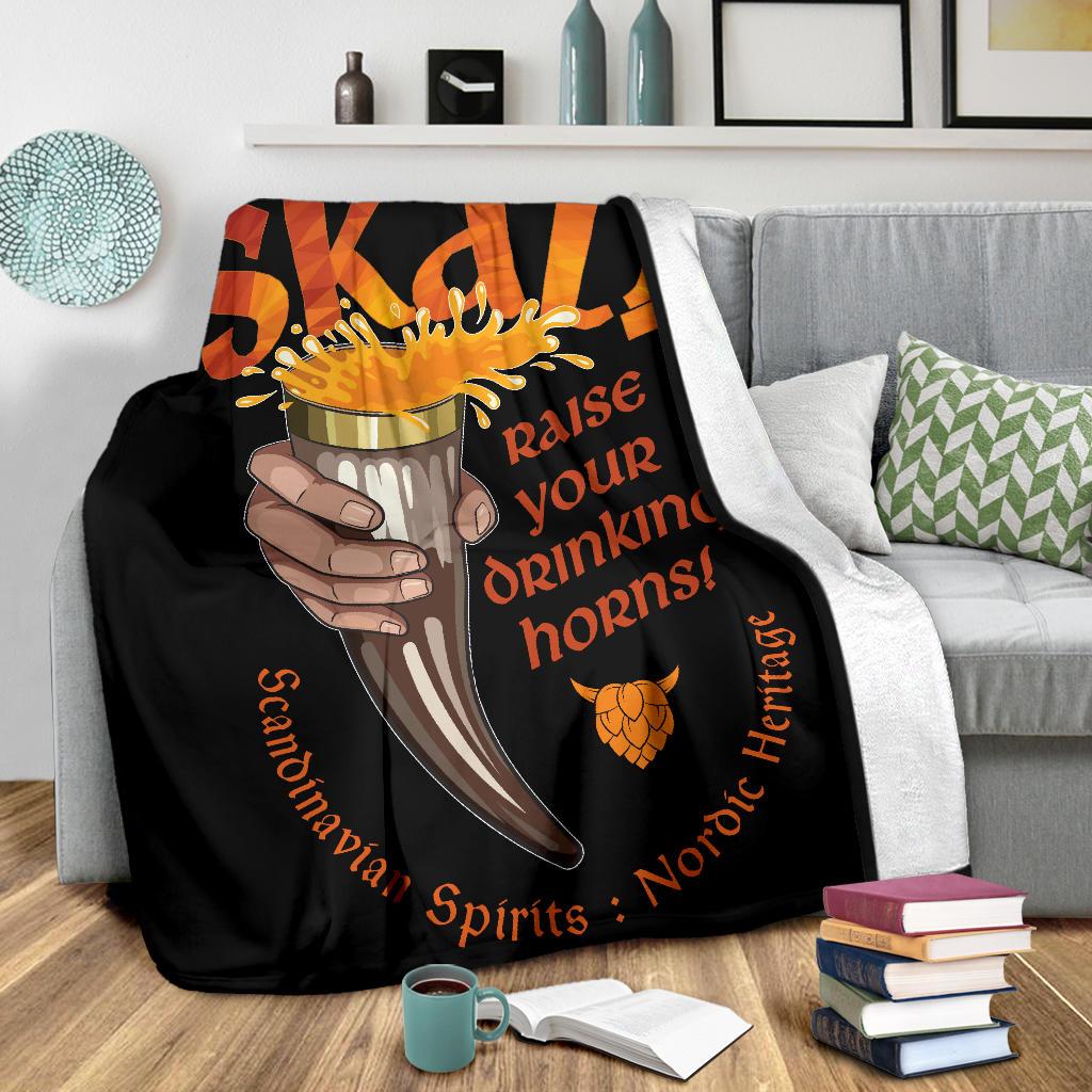 Skal Fleece Blanket - Viking Home Accessories - VikingsBrand