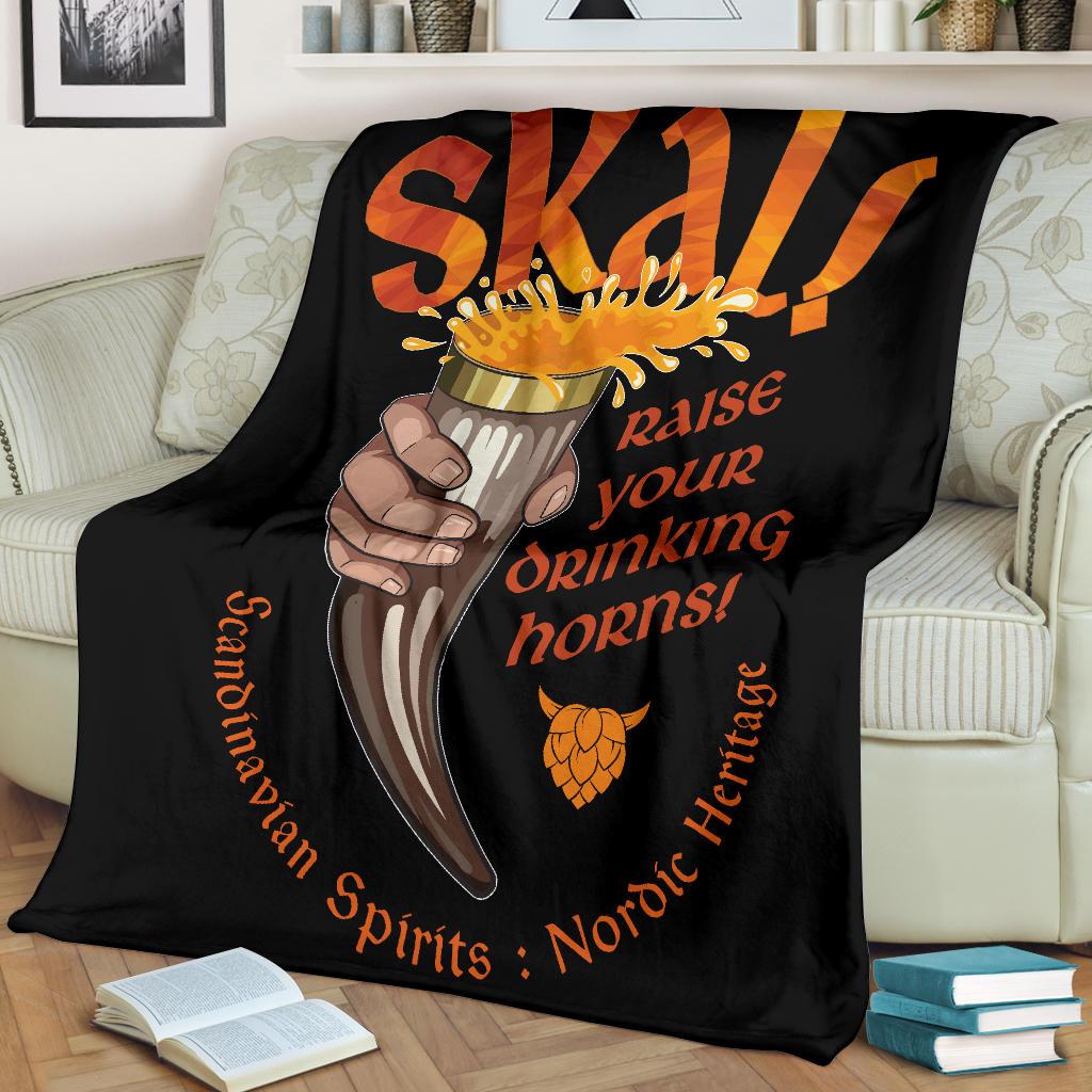 Skal Fleece Blanket - Viking Home Accessories - VikingsBrand