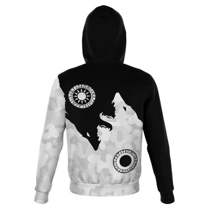 Skoll and Hati Viking Unisex Hoodie Style #2