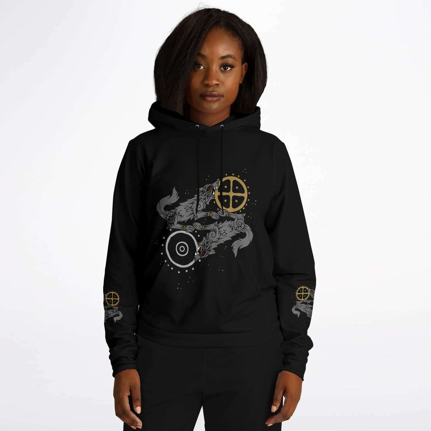 Skoll & Hati Premium Unisex Viking Hoodie