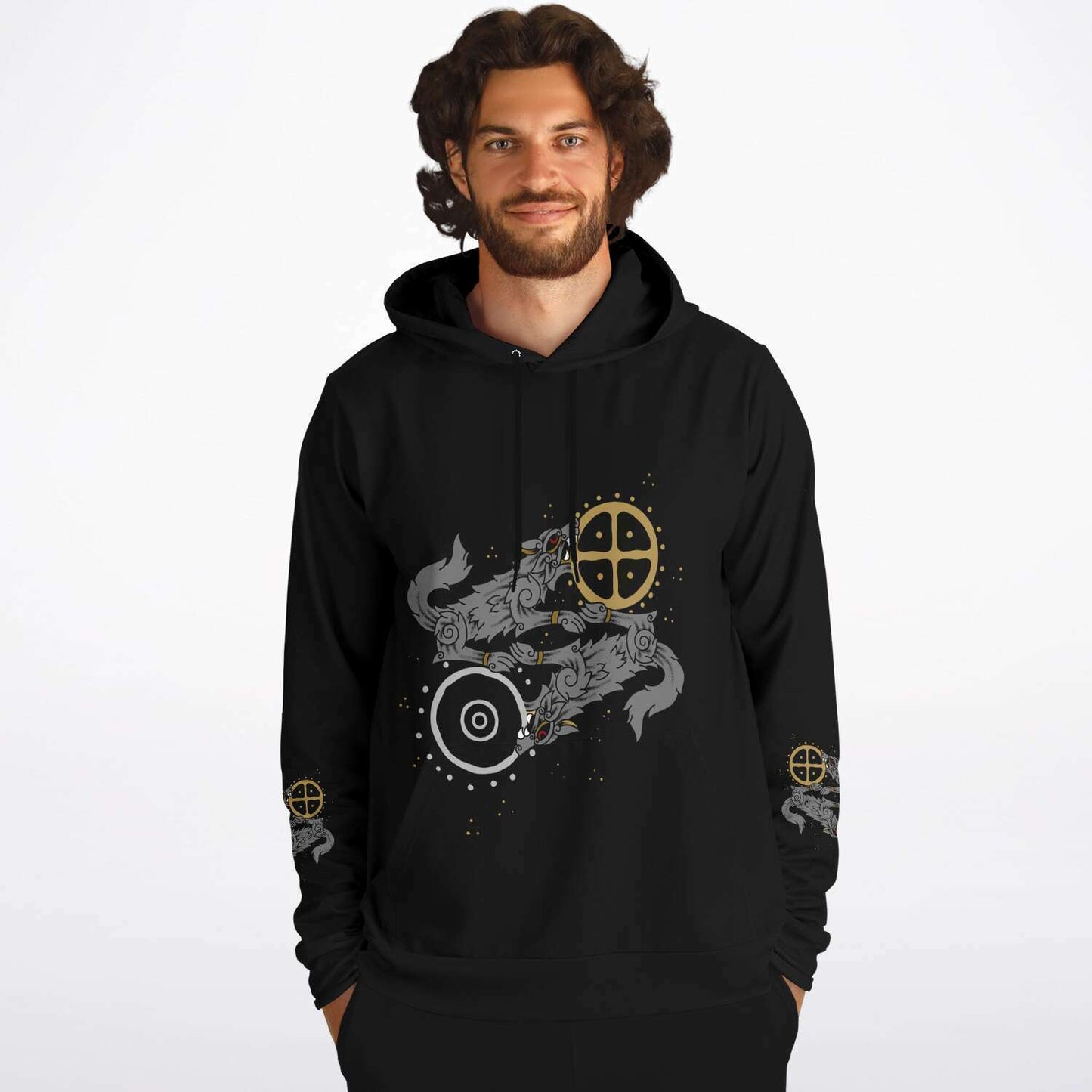 Skoll & Hati Premium Unisex Viking Hoodie
