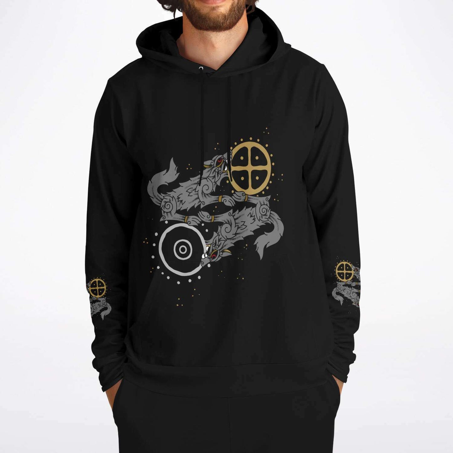 Skoll & Hati Premium Unisex Viking Hoodie