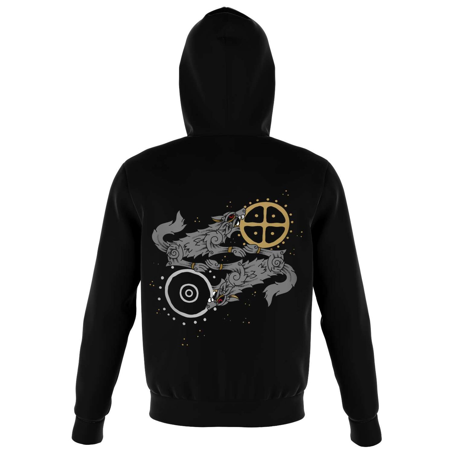 Skoll & Hati Premium Unisex Viking Zip Hoodie
