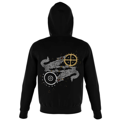 Skoll & Hati Premium Unisex Viking Zip Hoodie