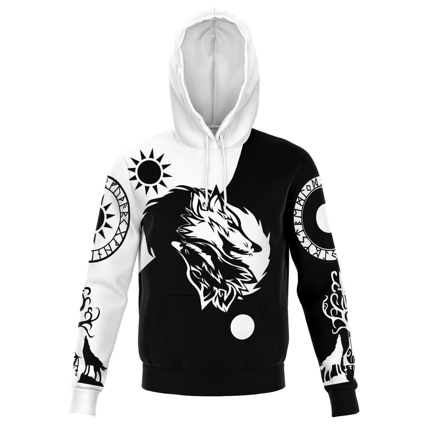 Sköll & Hati Tattoo Style Hoodie