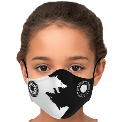 Sköll & Hati Viking Black & White Face Mask Cover