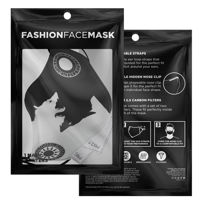 Sköll & Hati Viking Black & White Face Mask Cover