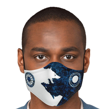Sköll & Hati Viking Blue & White Face Mask Cover