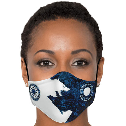 Sköll & Hati Viking Blue & White Face Mask Cover