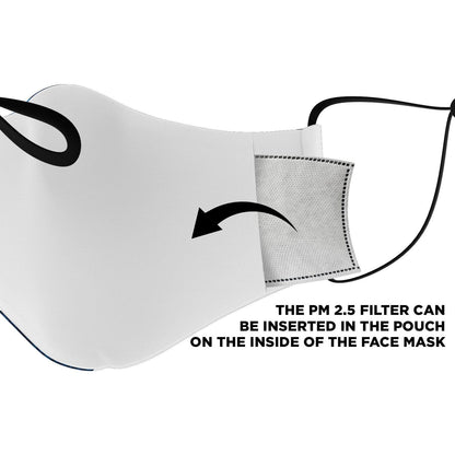 Sköll & Hati Viking Blue & White Face Mask Cover