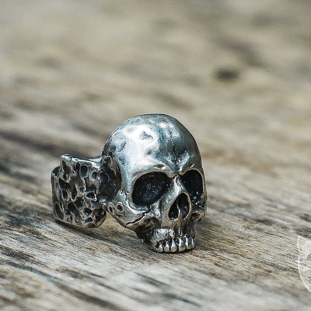 Skull 925 Sterling Silver Unique Viking Ring - VikingsBrand
