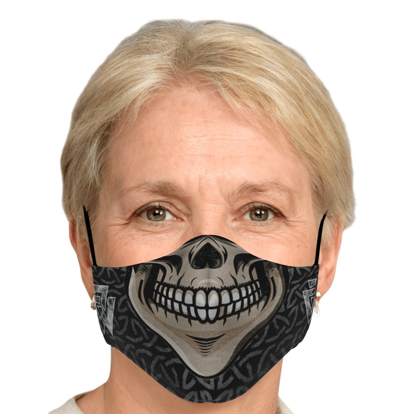 Skull with Teeth Viking Face Mask Cover
