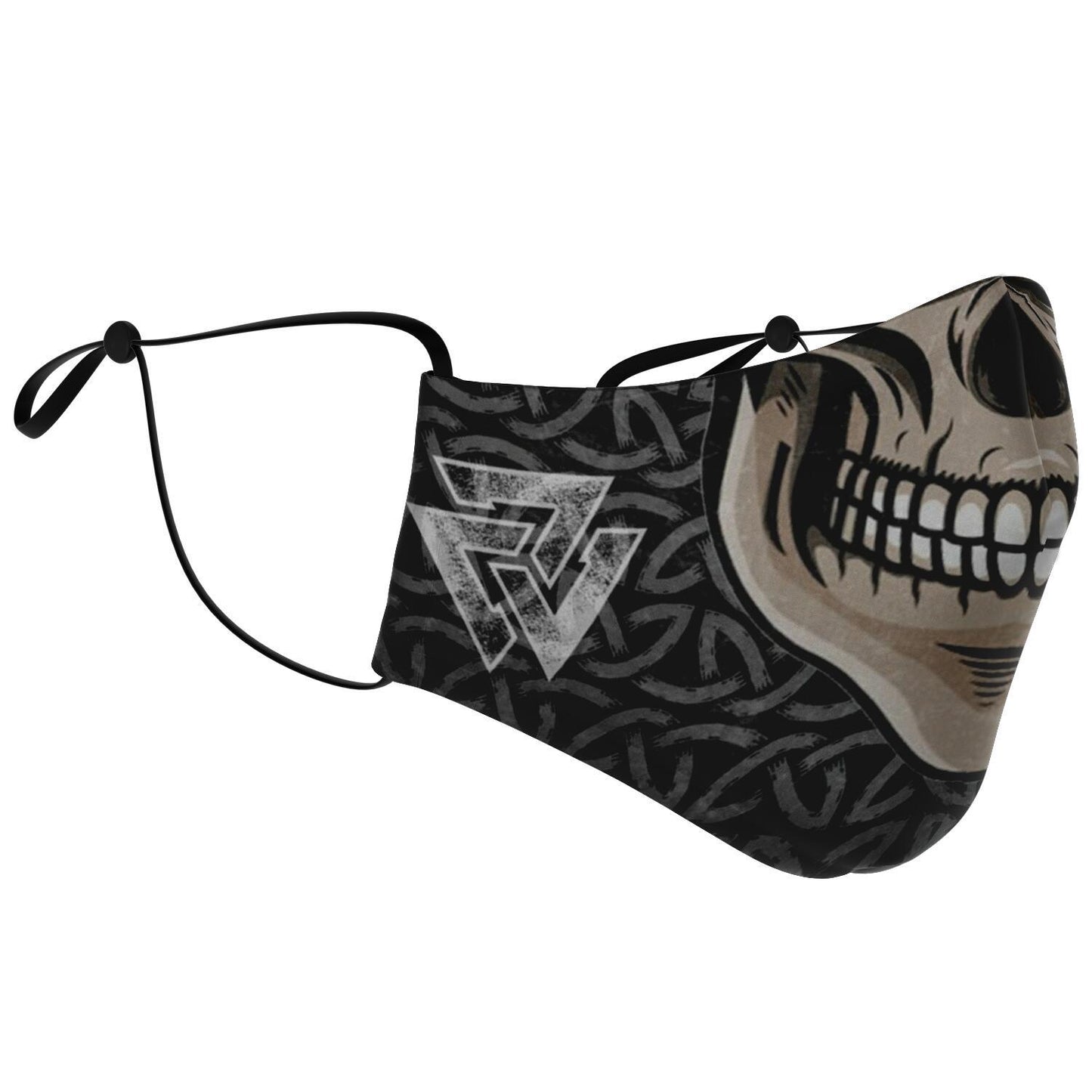 Skull with Teeth Viking Face Mask Cover