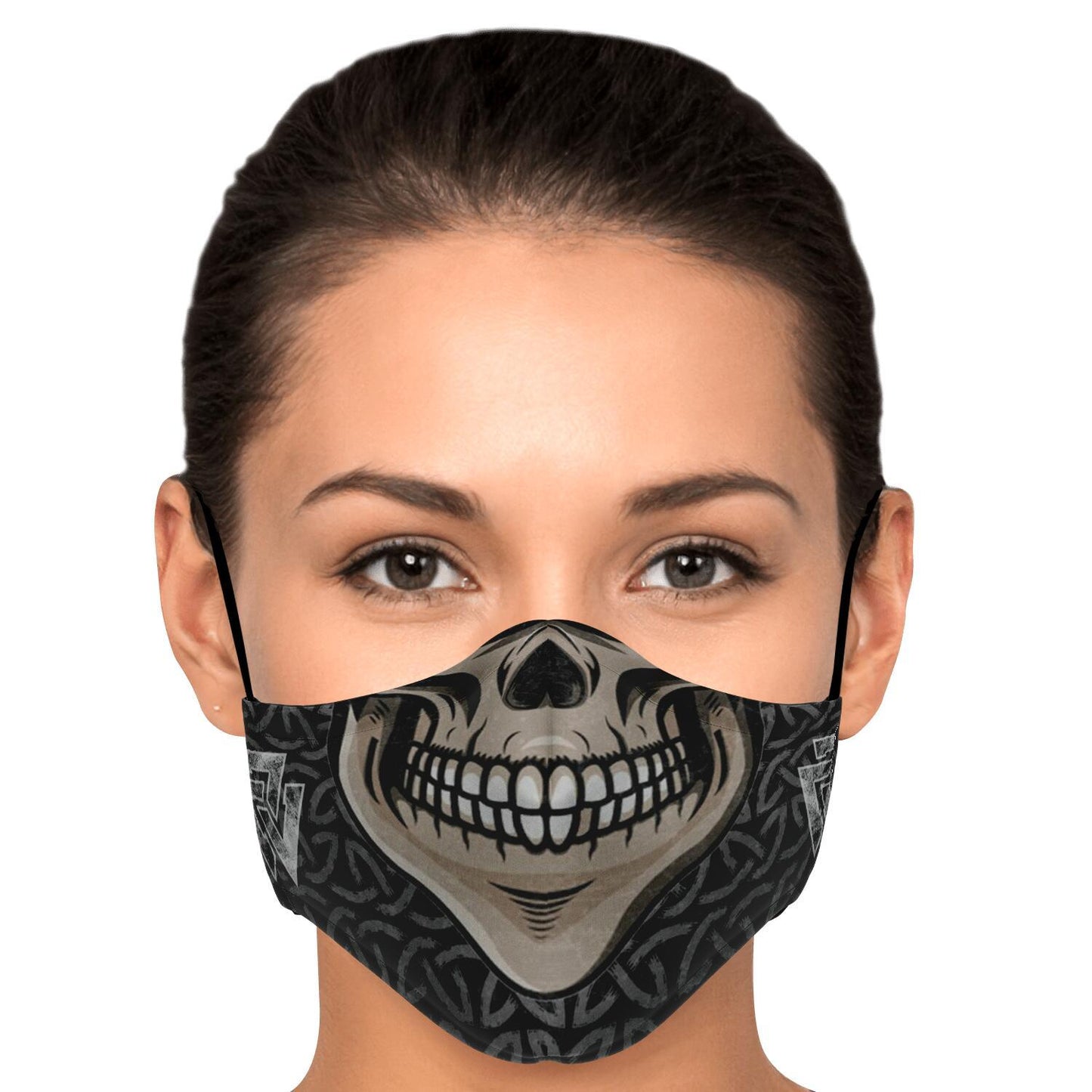 Skull with Teeth Viking Face Mask Cover
