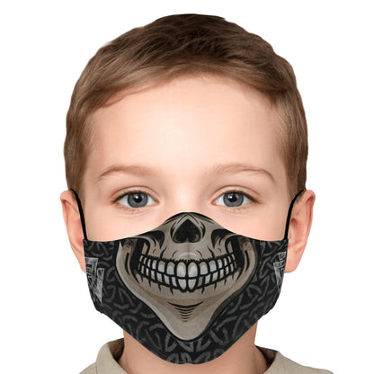 Skull with Teeth Viking Face Mask Cover