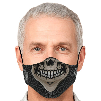 Skull with Teeth Viking Face Mask Cover