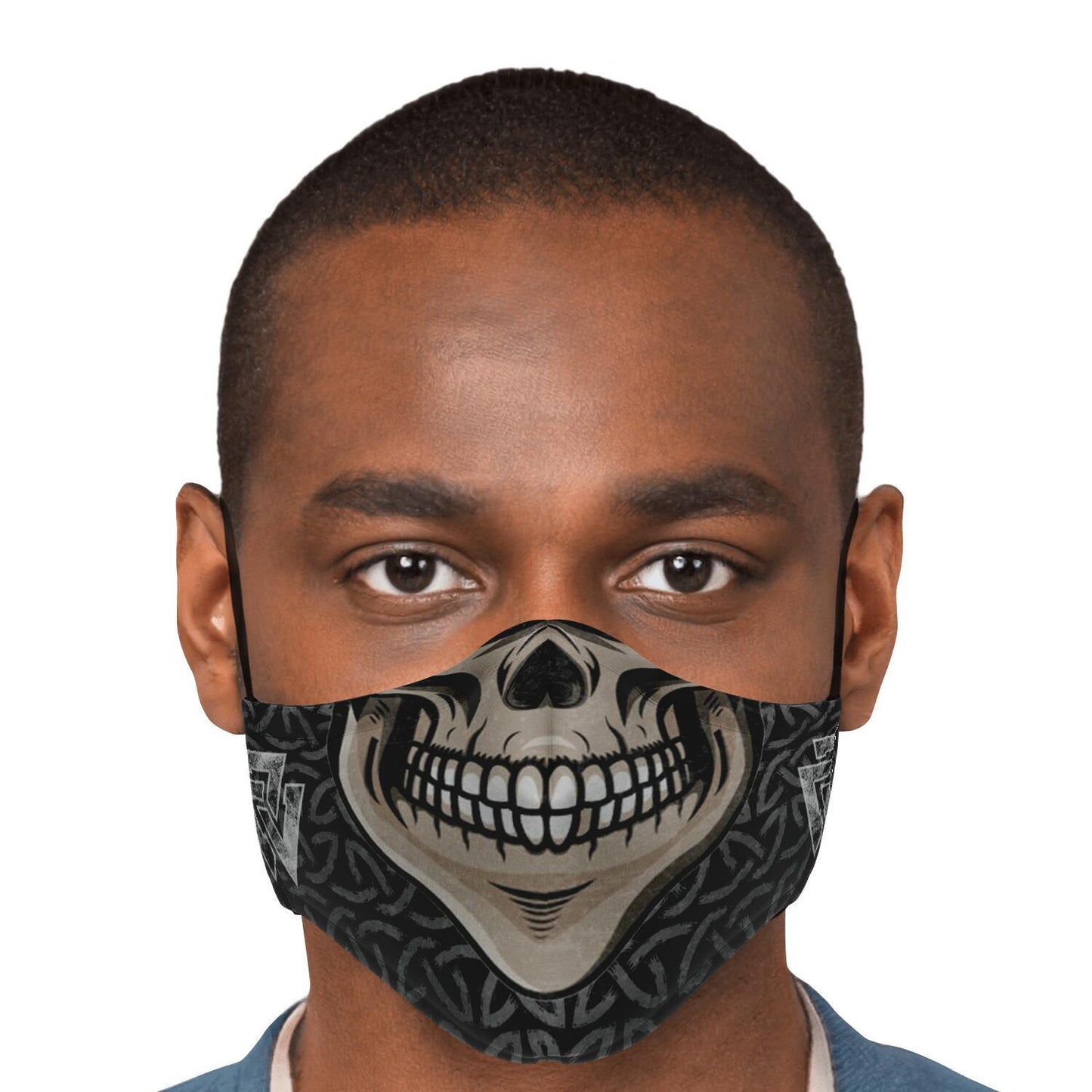 Skull with Teeth Viking Face Mask Cover