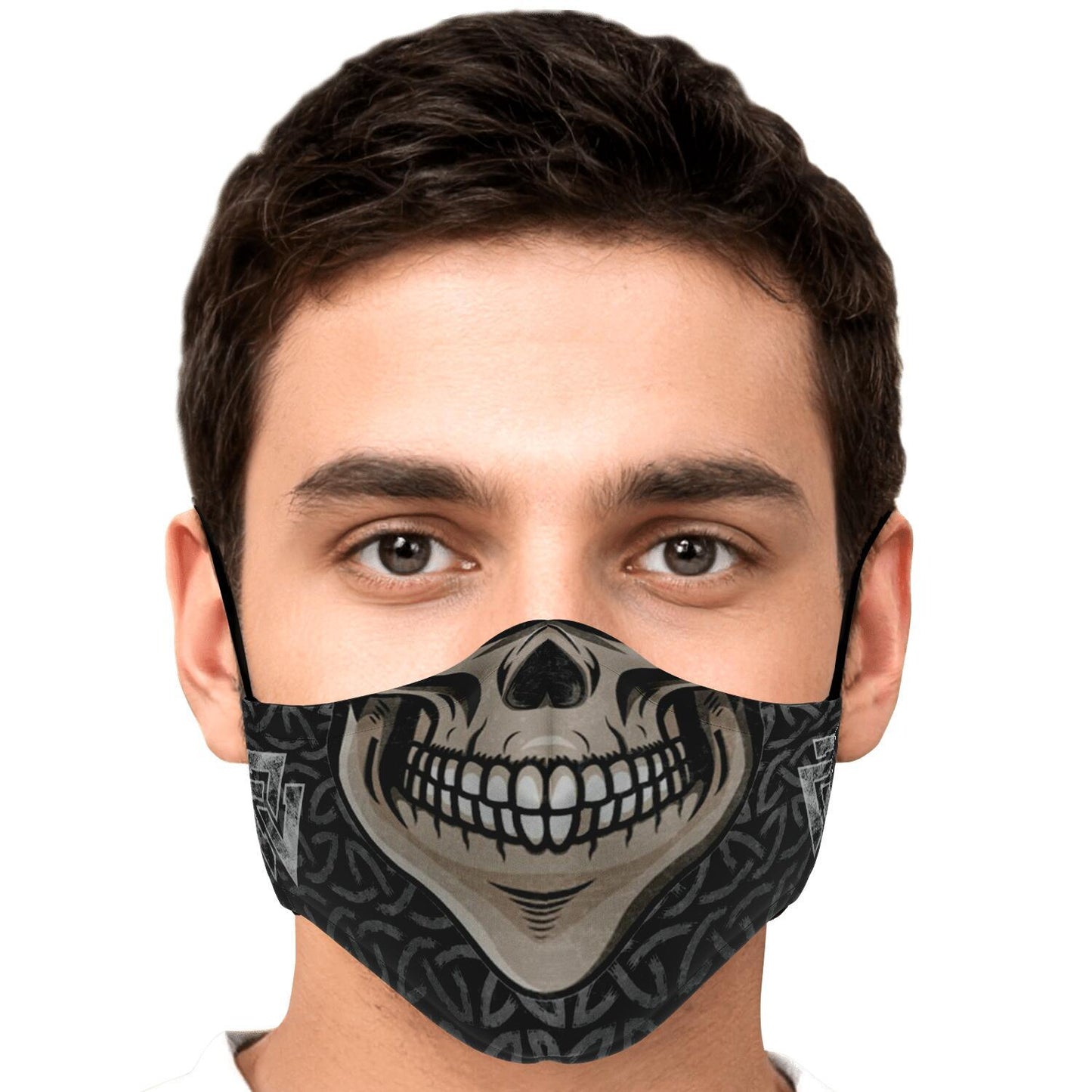 Skull with Teeth Viking Face Mask Cover