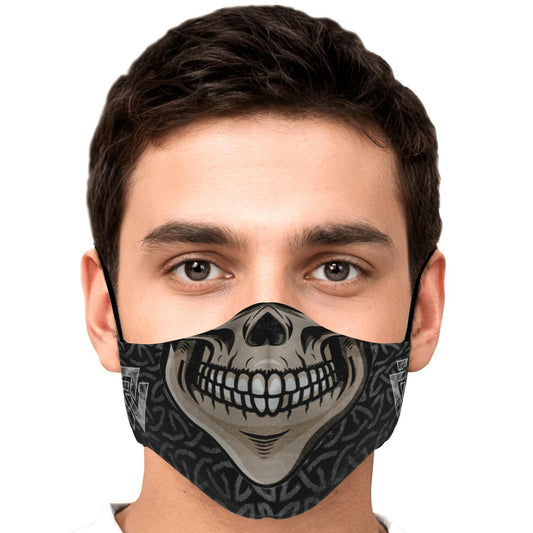 Skull with Teeth Viking Face Mask Cover
