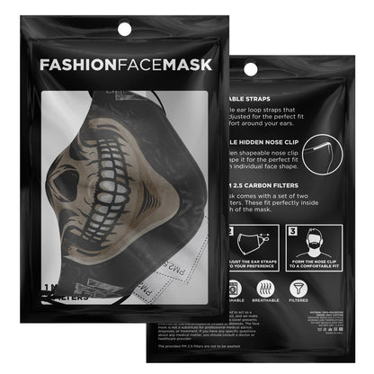 Skull with Teeth Viking Face Mask Cover