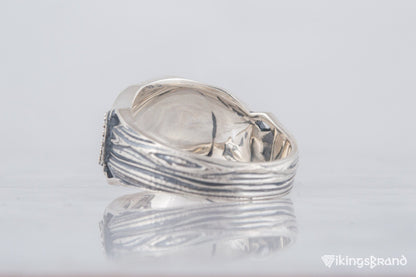 Sleipnir Viking Symbol Ring Sterling Silver Handmade Viking Jewelry
