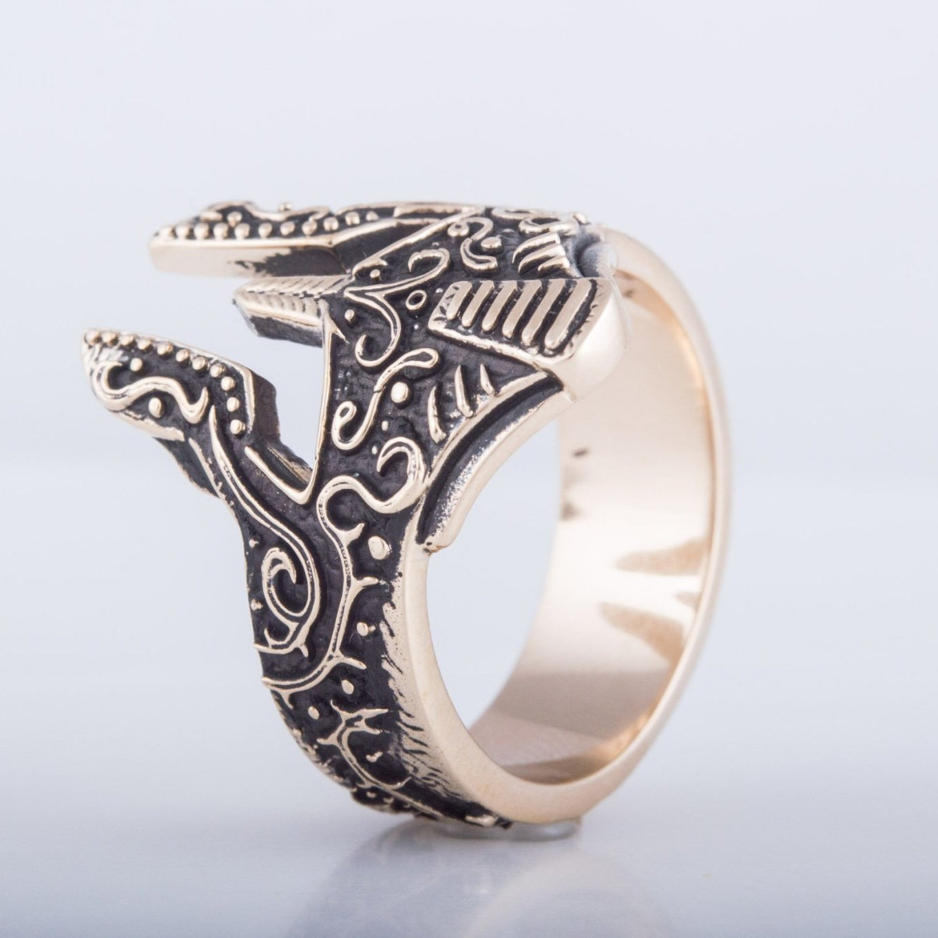 Spartan Helmet Bronze Ring