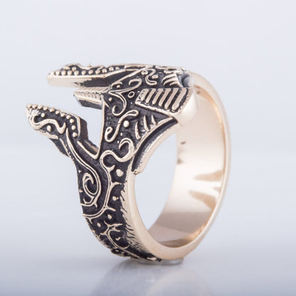 Spartan Helmet Bronze Ring