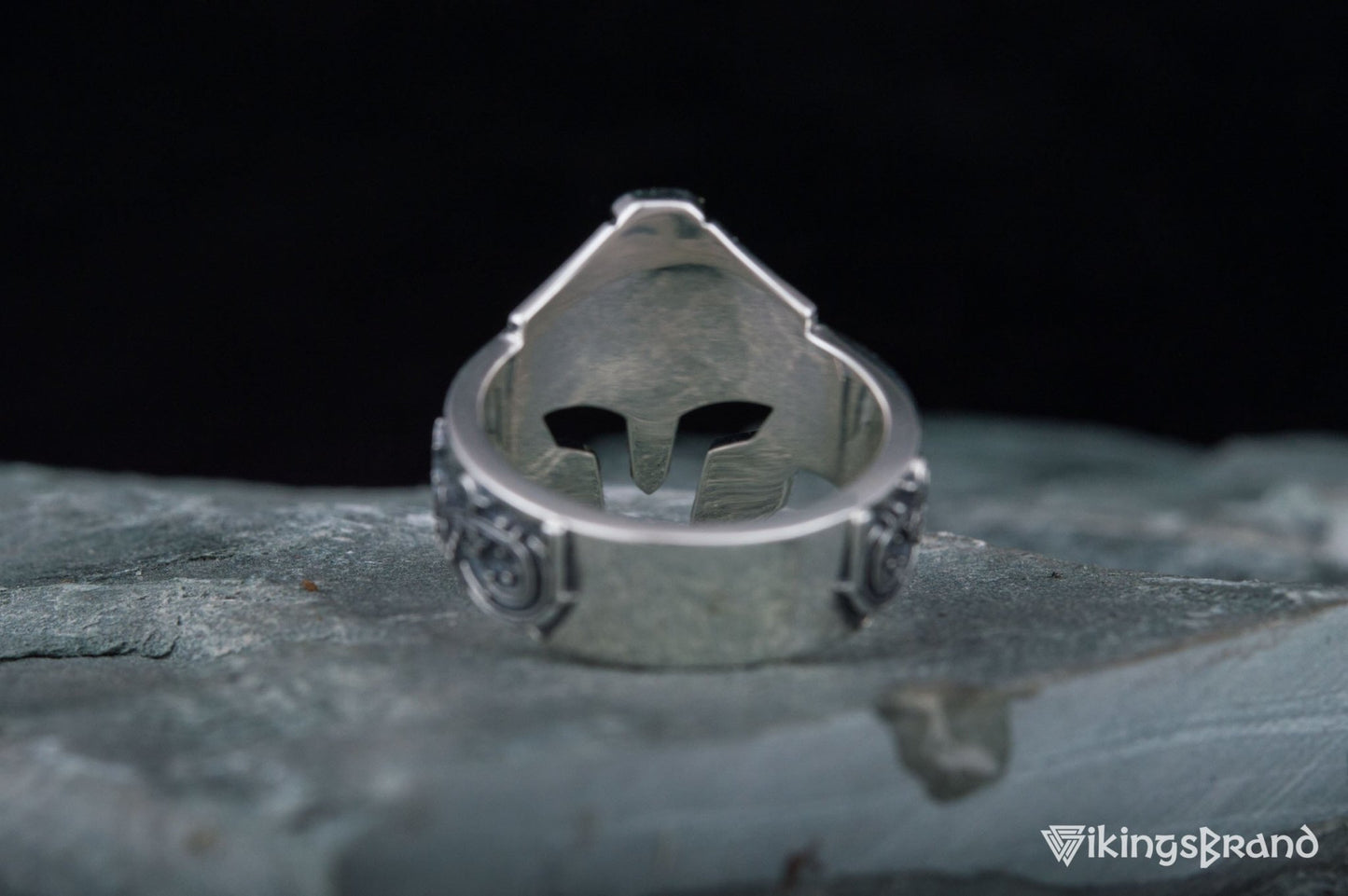 Spartan Viking Helmet Ring Sterling Silver Handcrafted Jewelry
