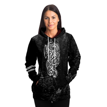 Spruce Forest Viking Axe Hoodie