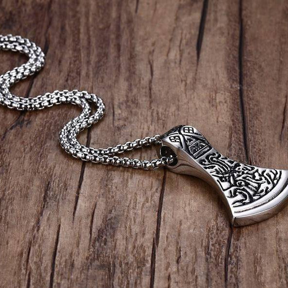 Stainless Steel Odin Necklace - VikingsBrand