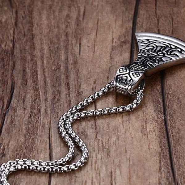 Stainless Steel Odin Necklace - VikingsBrand