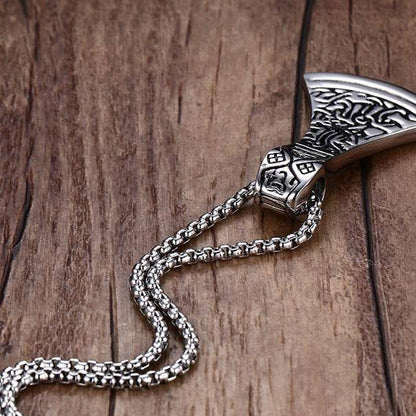 Stainless Steel Odin Necklace - VikingsBrand