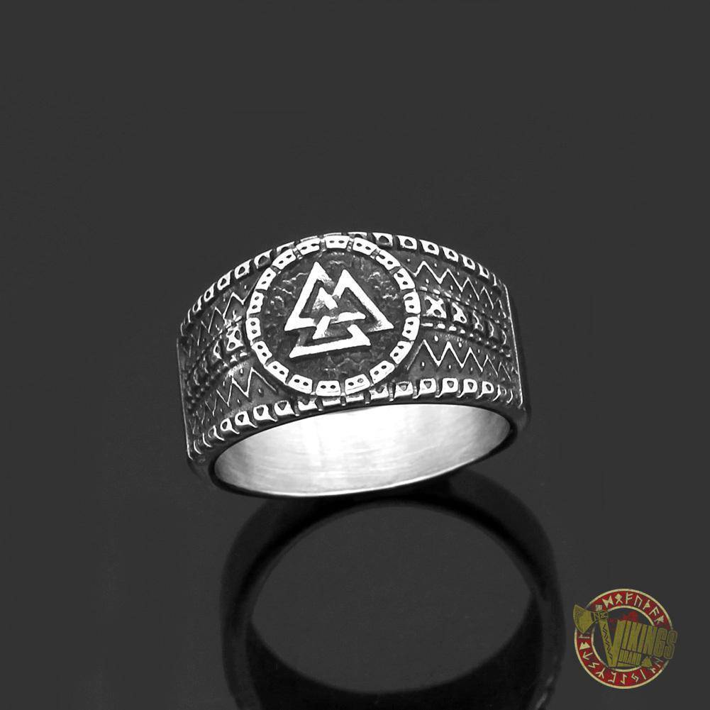 Stainless Steel Viking Norse Valknut Ring - VikingsBrand