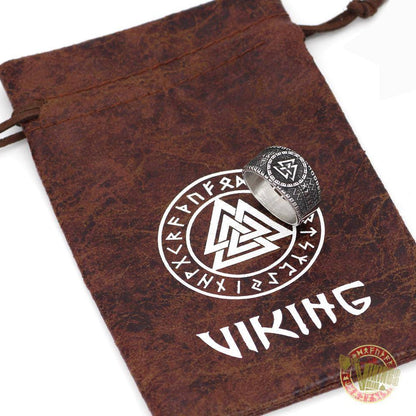 Stainless Steel Viking Norse Valknut Ring - VikingsBrand