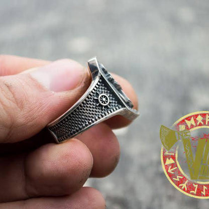 Sterling Silver Anchor Ring - VikingsBrand
