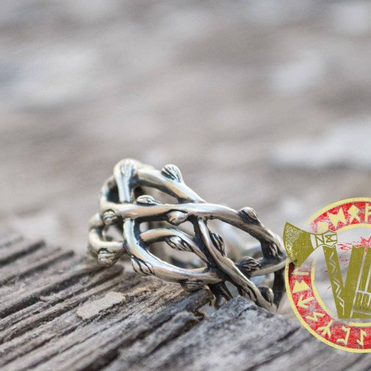 Sterling Silver Plexus Branches Ring - VikingsBrand