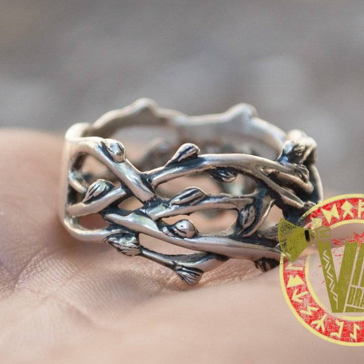 Sterling Silver Plexus Branches Ring - VikingsBrand