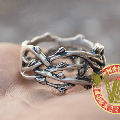 Sterling Silver Plexus Branches Ring - VikingsBrand