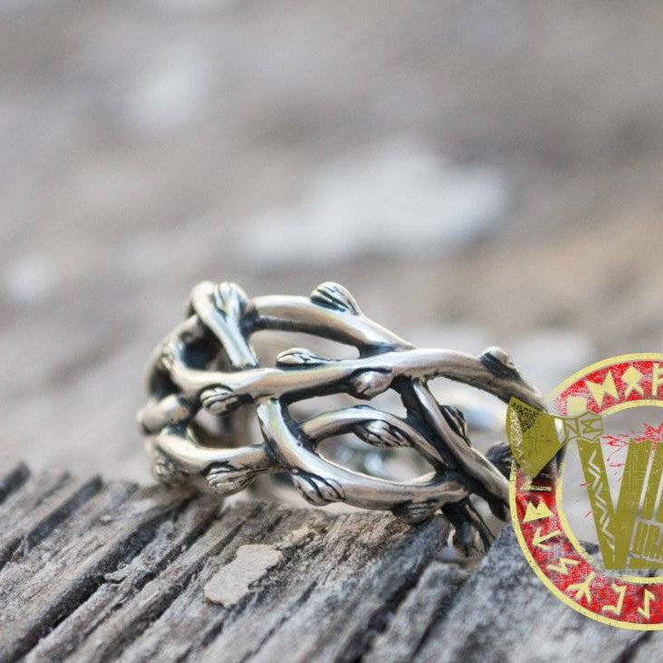 Sterling Silver Plexus Branches Ring - VikingsBrand